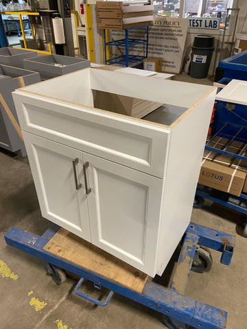 Sink Base Cabinet With 2 Doors and 1 Fixed Drawer