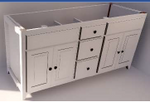 Sink Base cabinet with 4 doors and 3 drawers - ViceroyHomes