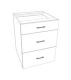 Base 3 Standard Drawer Cabinet - ViceroyHomes